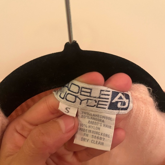 Pink Ribbed Cardigan with Pearl Buttons - Picture 7 of 7